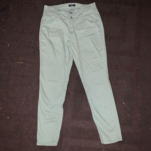 Army Green High-Waited Jeans - Picture 1 of 3